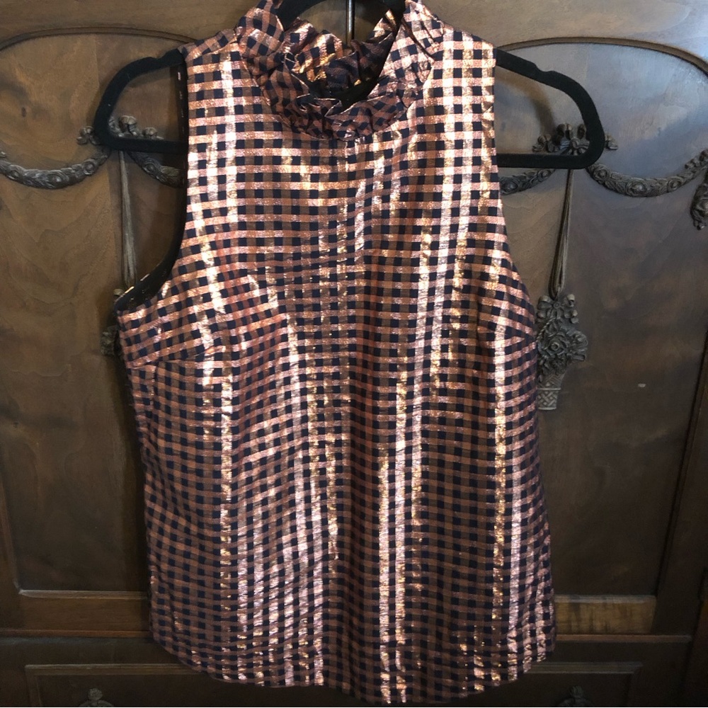 J. Crew Shiny Party Top NWT